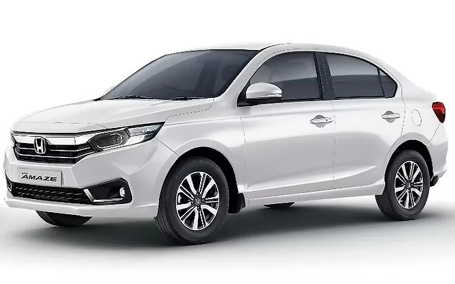 White Honda Amaze